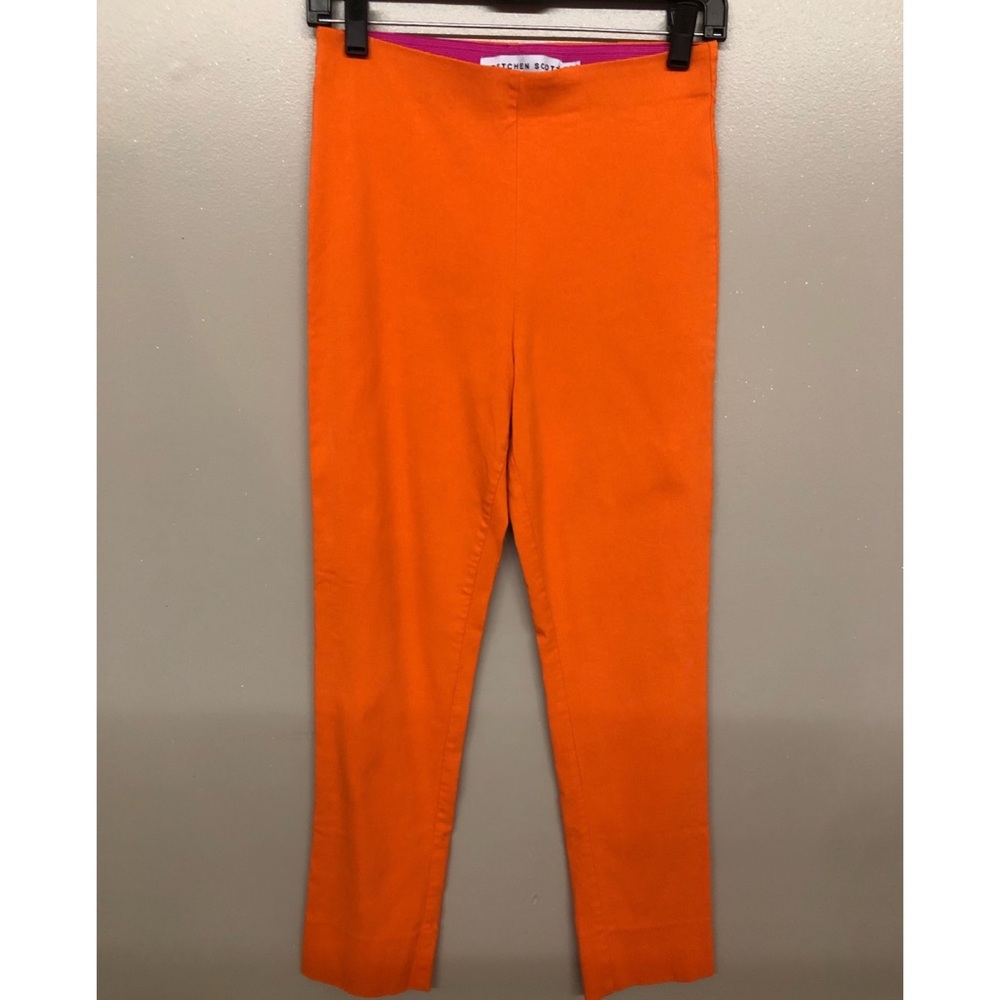 Gretchen Scott orange pants seamless xs